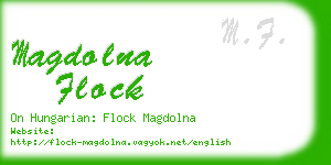 magdolna flock business card